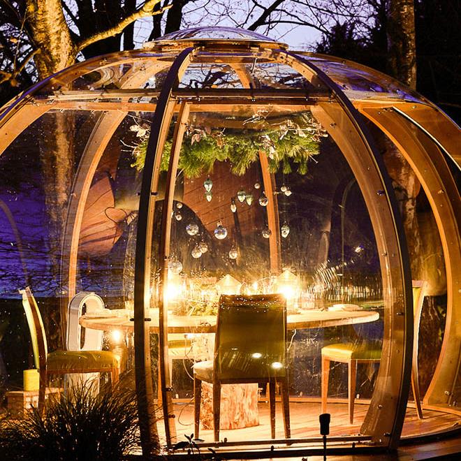 Bishopstrow Hotel Dining Domes